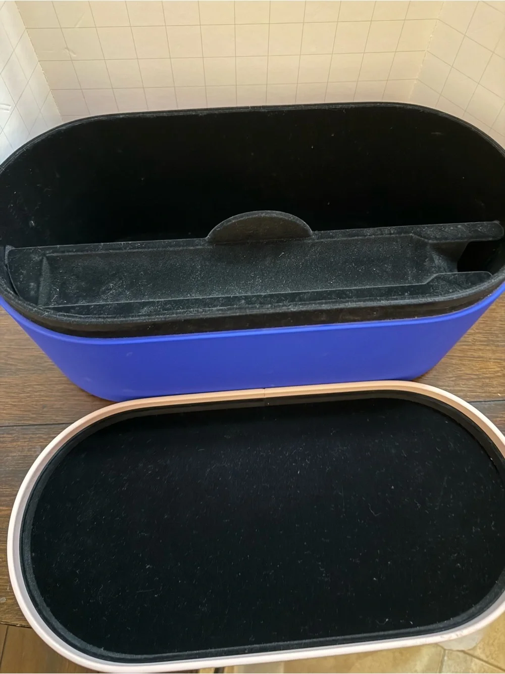 Genuine Dyson Airwrap Presentation Case Only Prussian Blue Storage Box
